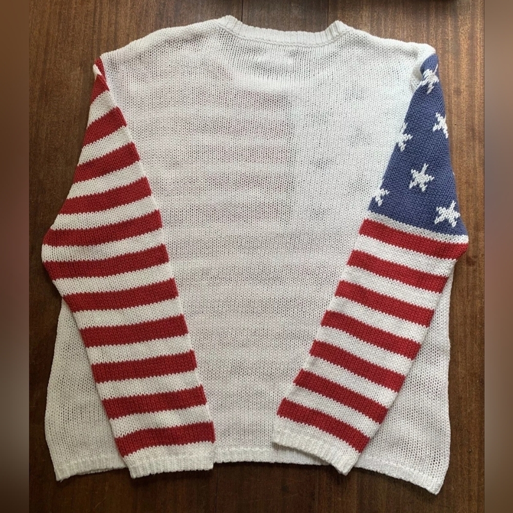 NWT | Grayson Threads | American Flag Knit Striped Sweater | Size: Medium - Picture 11 of 15